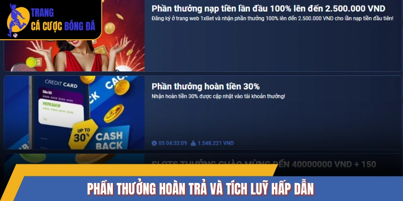 Phần thưởng hoàn trả và tích luỹ hấp dẫn